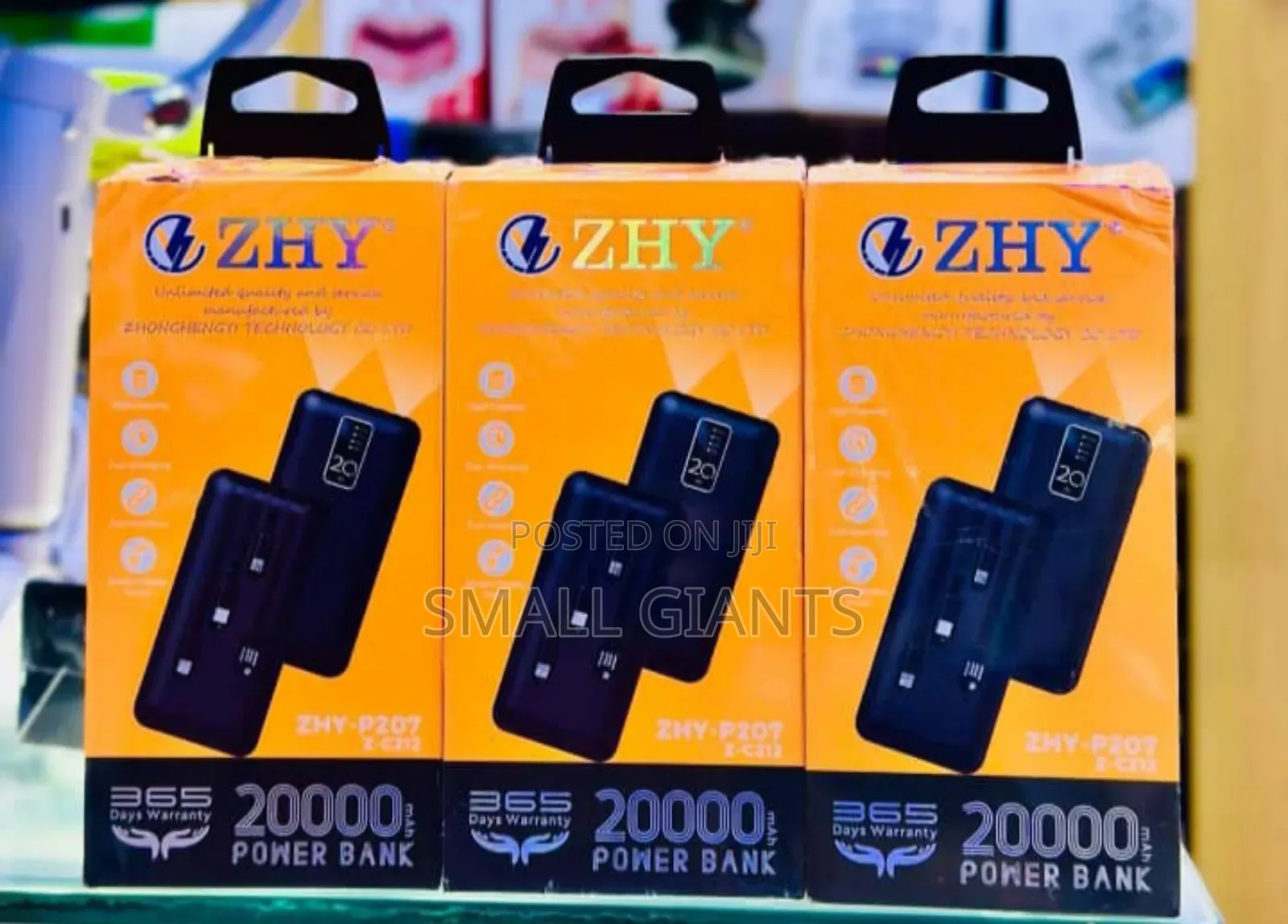 20000mah Ultra High Zhy P07 Fast Charging Power Bank