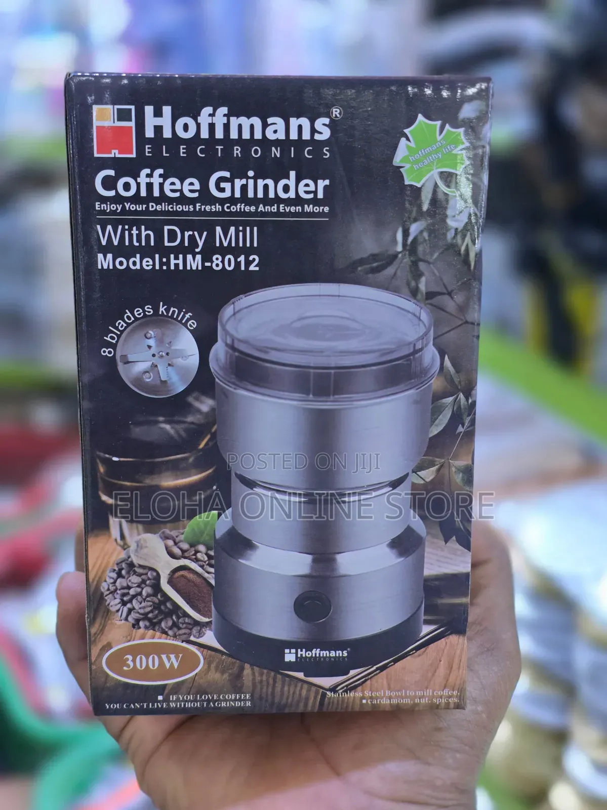 Hoffmans Portable Coffee Grinder With Fry Mill