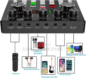 Sound Card Kit Condenser Microphone Set 