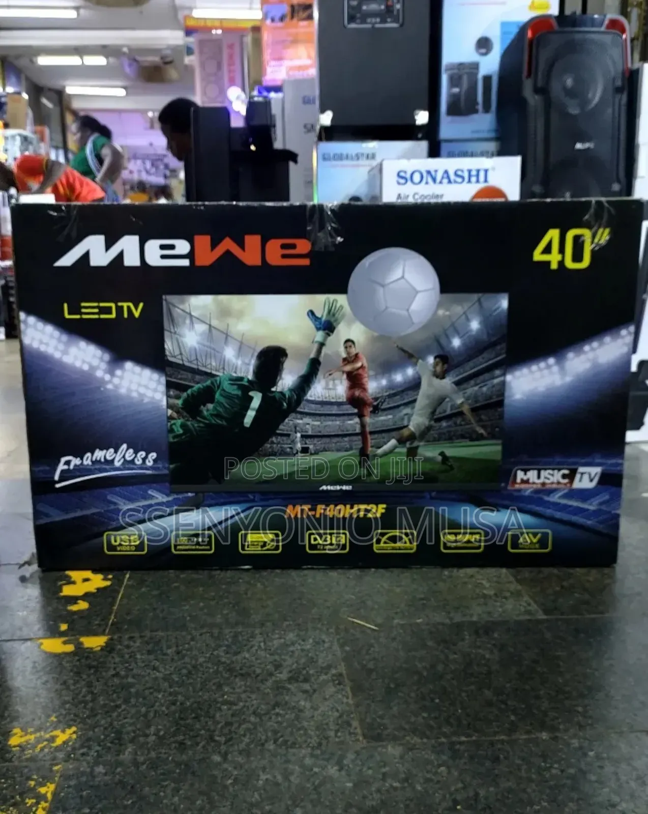 Mewe 40" Digital Frameless Tv With Free to Air Decoder