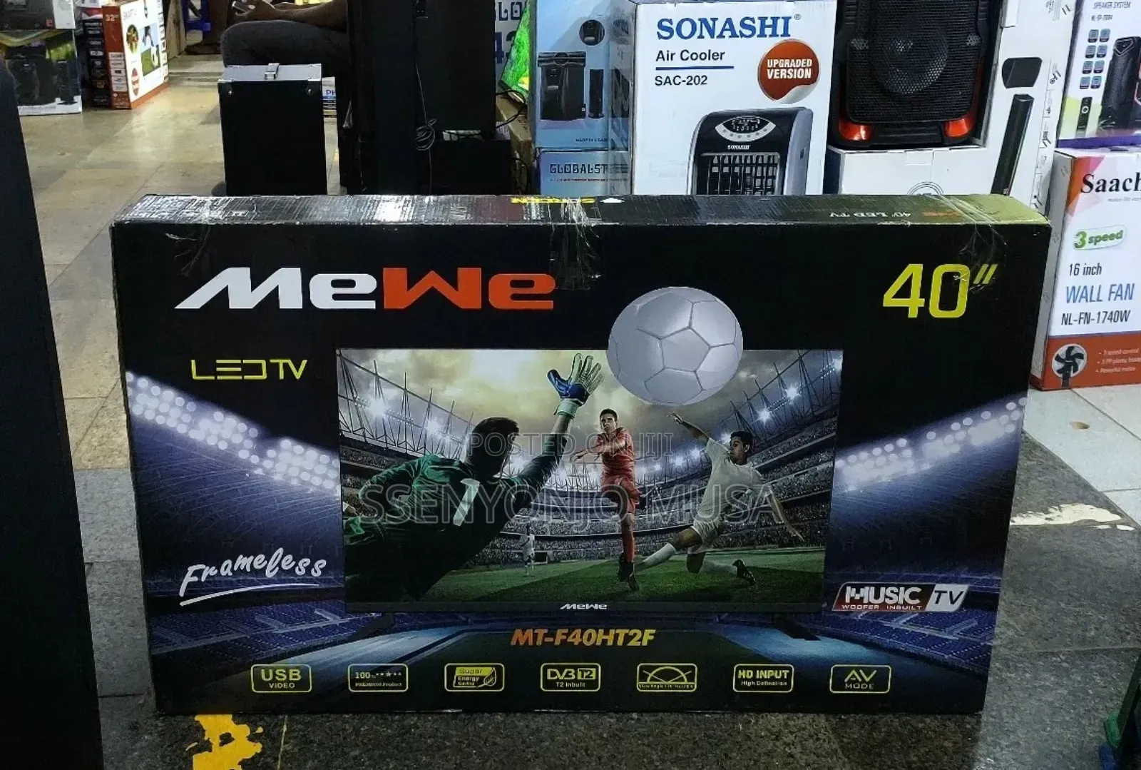 Mewe 40" Digital Frameless Tv With Free to Air Decoder