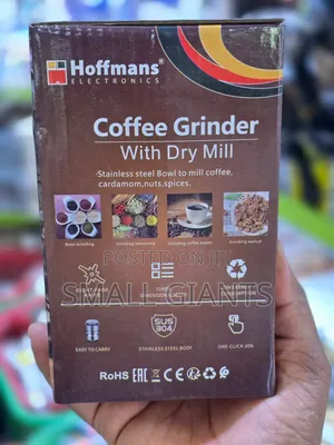 New Hoffman Coffee Grinder With Dry Mill, Model Hm-8012