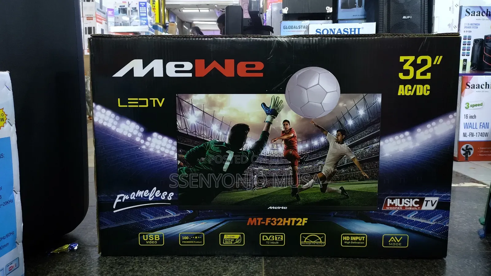 Mewe 32" Digital Led Tv With Free to Air Hifi Sounds