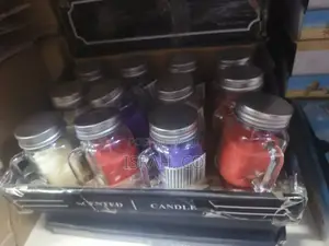 Scented Candles in Glass Jars.