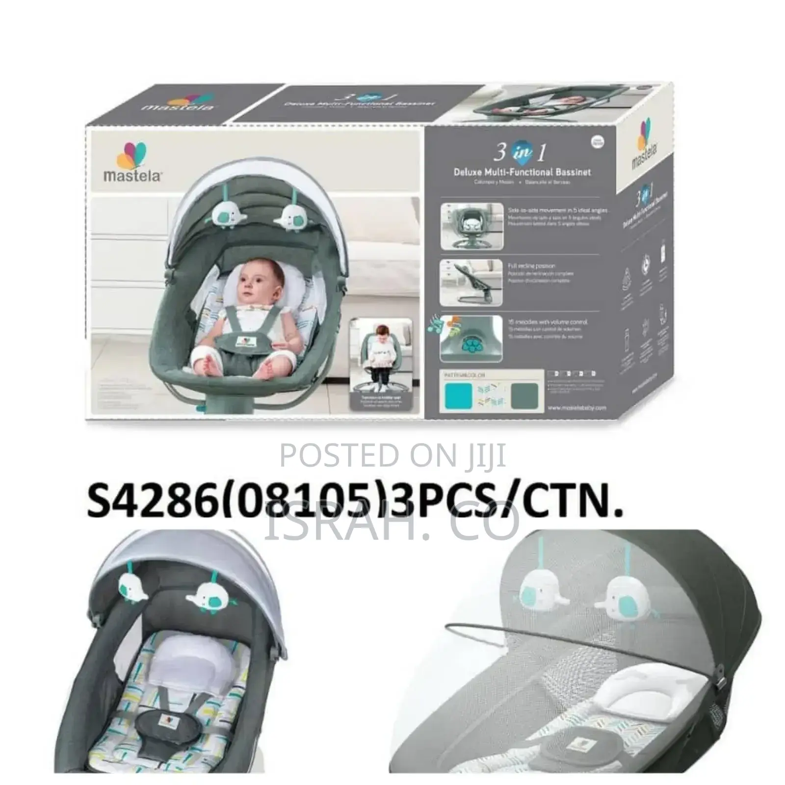 Mastela 3-in-1 Deluxe Multi-Functional Bassinet.