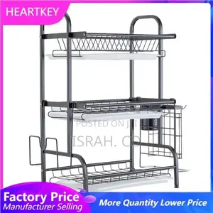 .A 3-Tier Dish Drying Rack