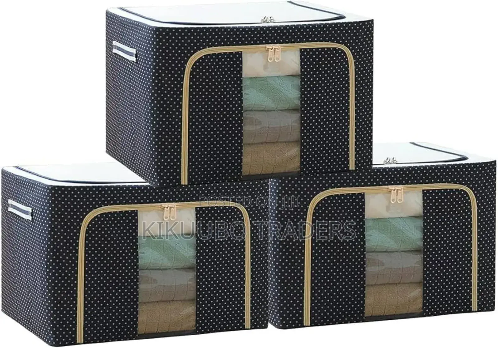 3pcs Foldable Clothes Storage Boxes