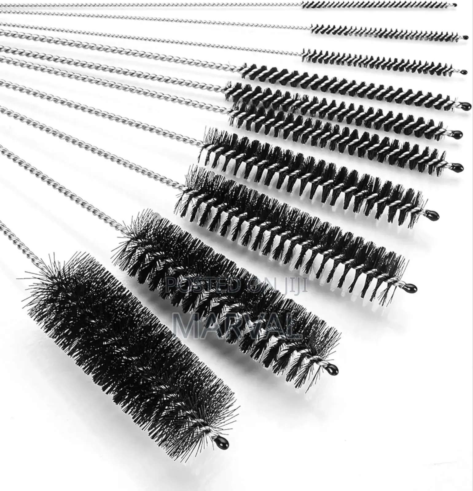 10pc Nylon Straw Small Bottle Cleaning Brushes