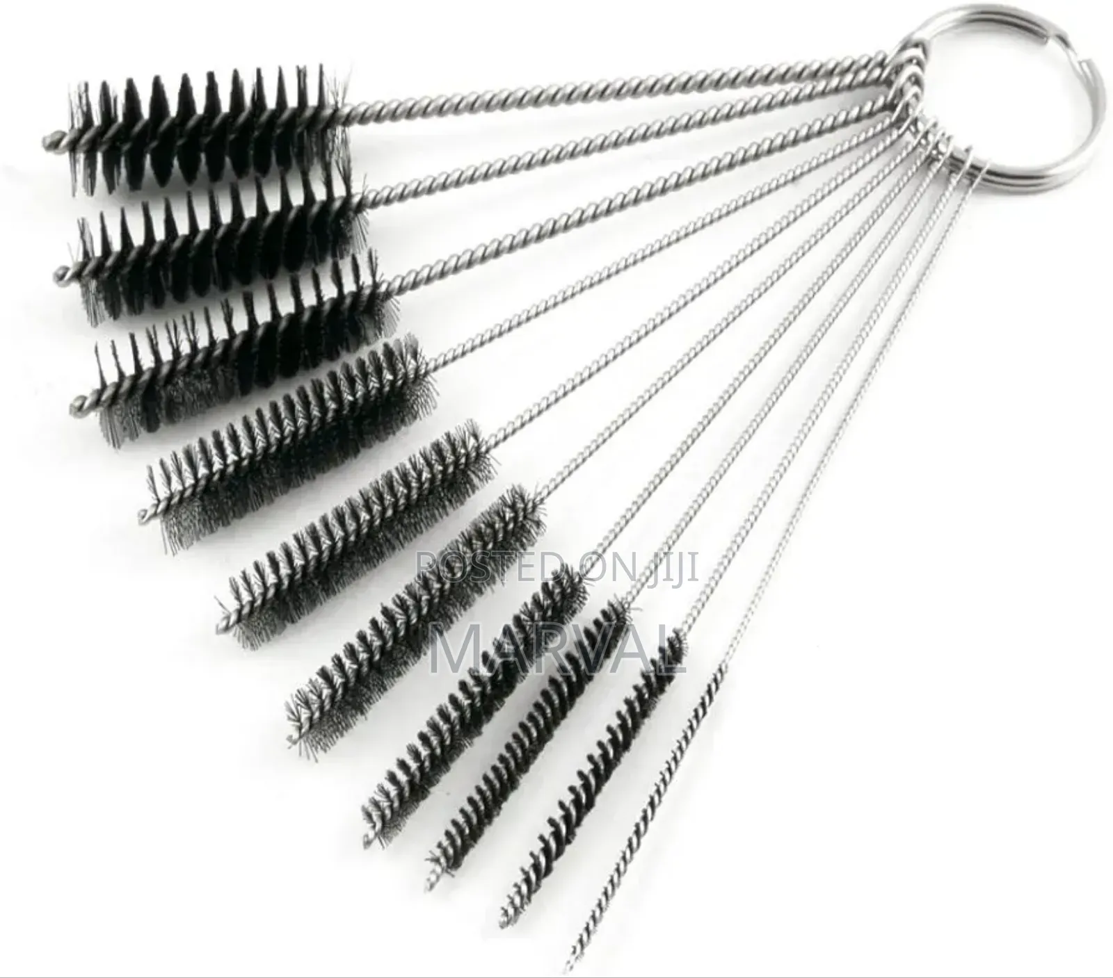 10pc Nylon Straw Small Bottle Cleaning Brushes