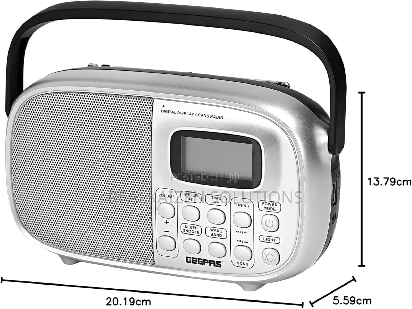 Geepas Rechargeable Digital Bt| Fm | Am | Usb | Tf Radio