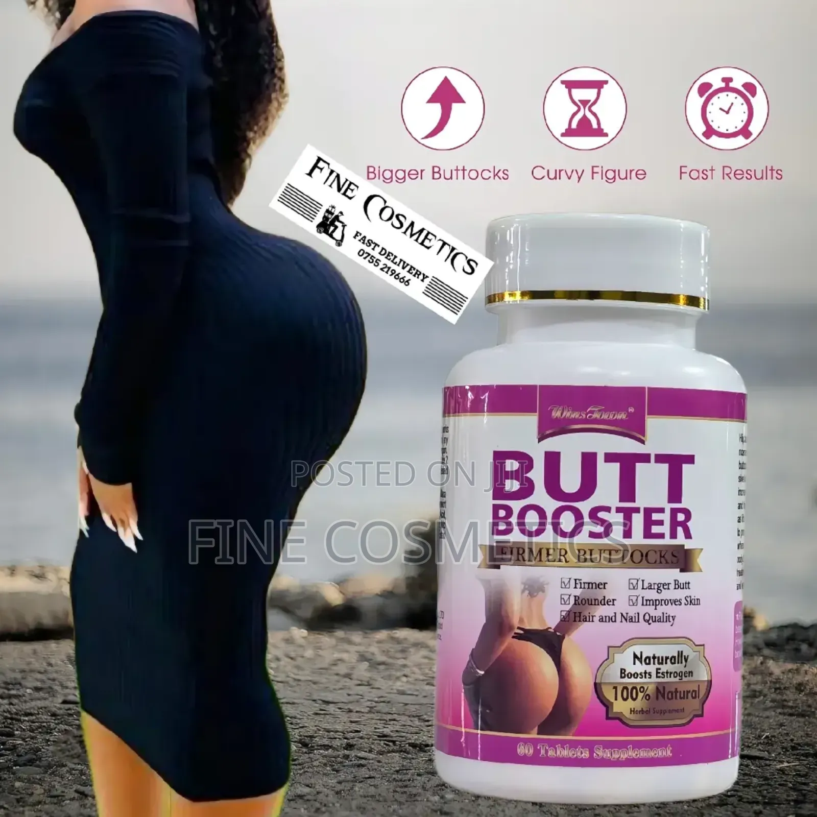 Wholesale Butt Booster Hips + Buttocks Enlargement 60tablets