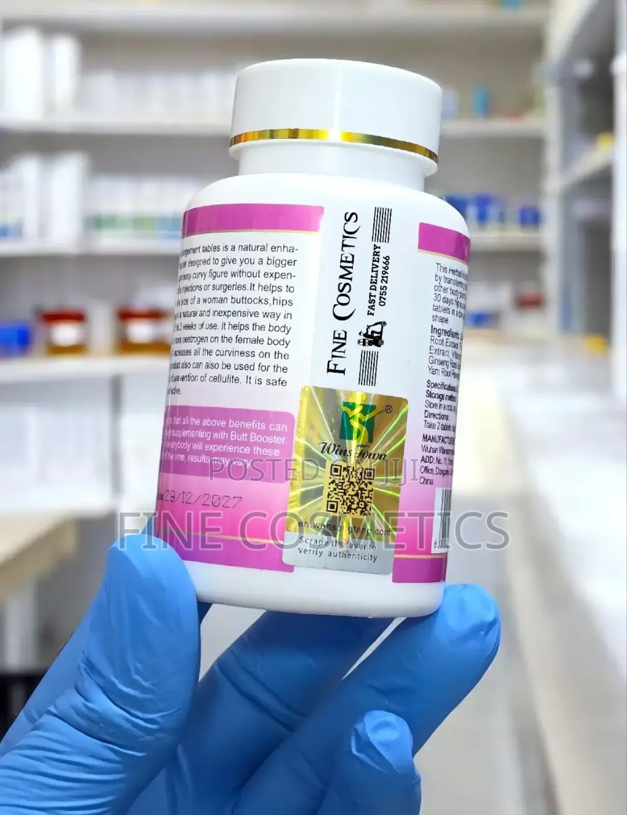 Original Butt Booster Hip and Buttock Curv Enlargement Pills
