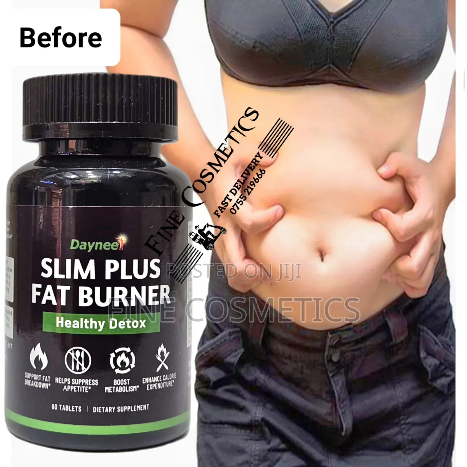 Original Slim Plus Fat Burner Slimming Weight Loss Pills. 60