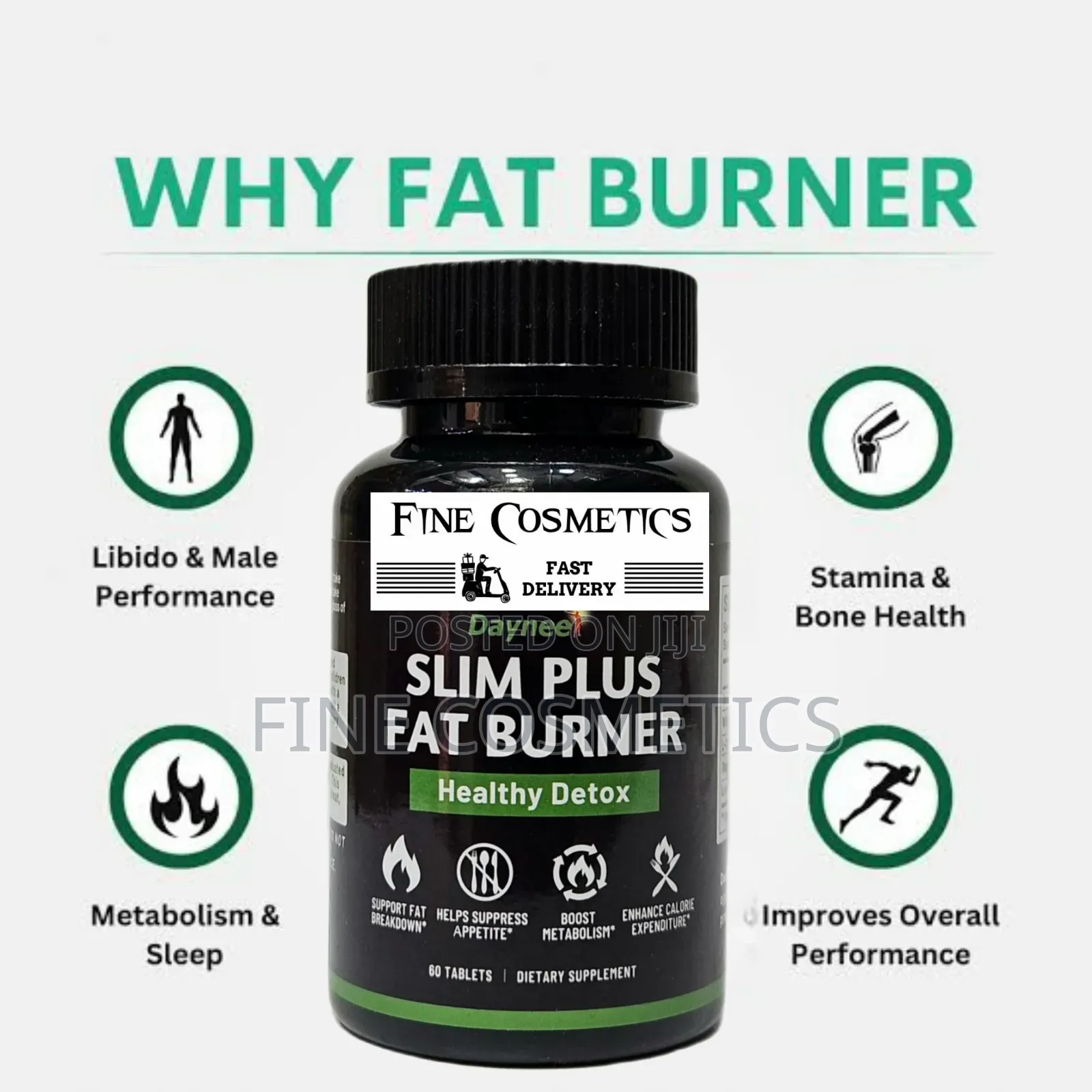 Original Slim Plus Fat Burner Slimming Weight Loss Pills. 60