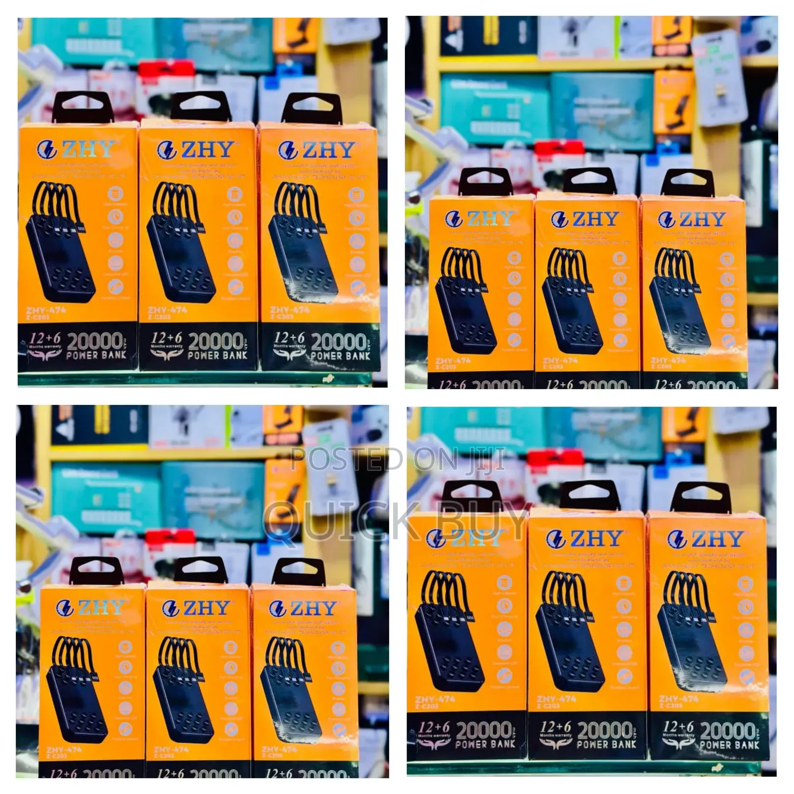 Zhy 2000mah Pocket Power Bank-New