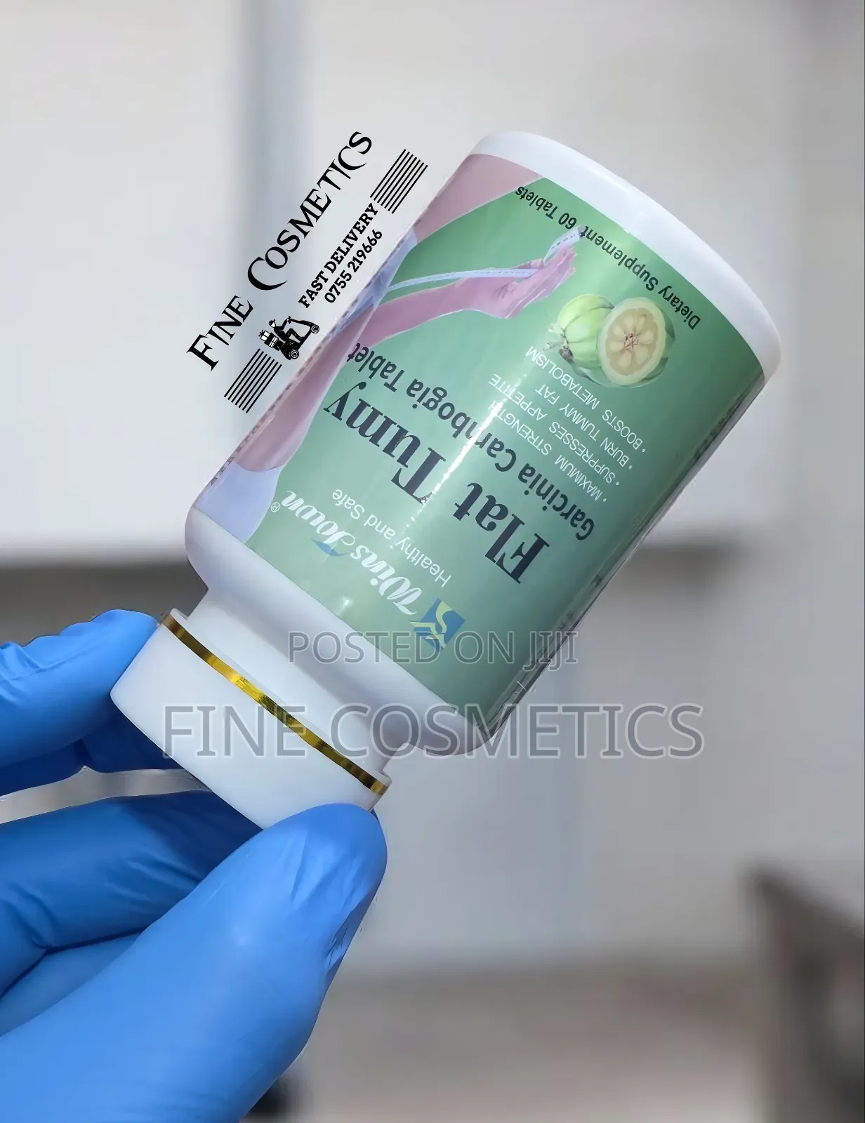 Flat Tummy Tablets Fat Burner Tumy Waist Slimming Weight Loss 60 Pills