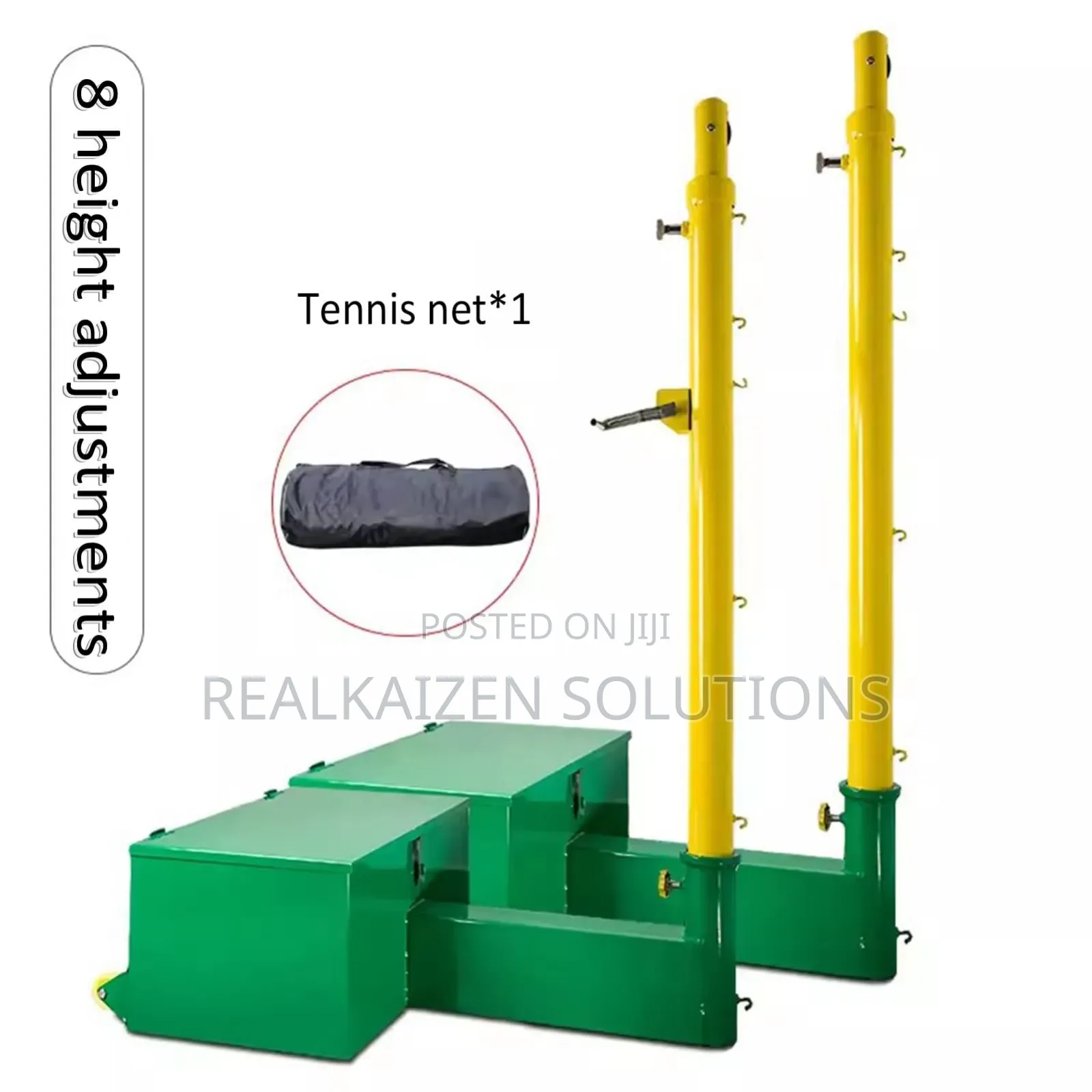 Outdoor Volleyball |Badminton Poles and Net With Stable Base