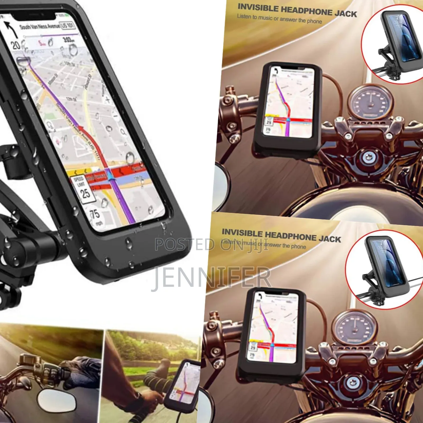 Waterproof Anti-vibrations Motorcycle Phone Holder