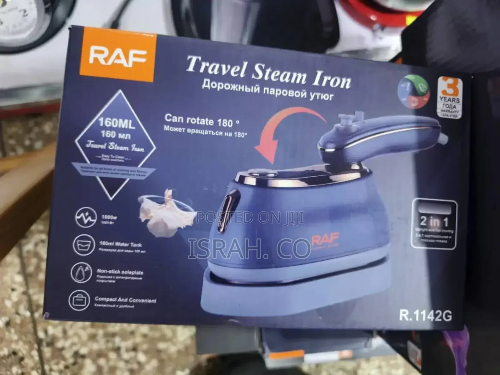 Raf Travel Steam Iron R.1142g