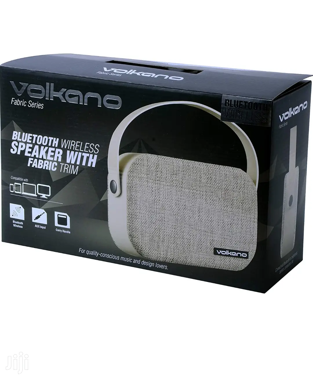 Volkano Fabric Series Bluetooth Speaker With Fabric Trim