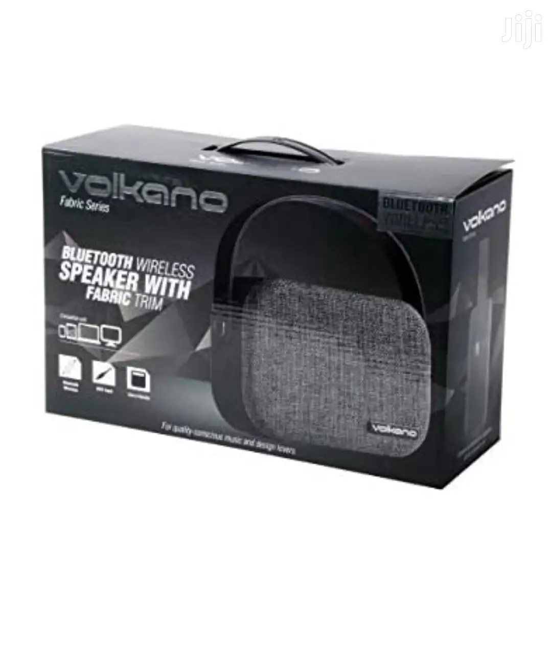 Volkano Fabric Series Bluetooth Speaker With Fabric Trim