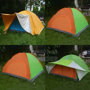 8people All Weather Manual Camping Tent With Shade