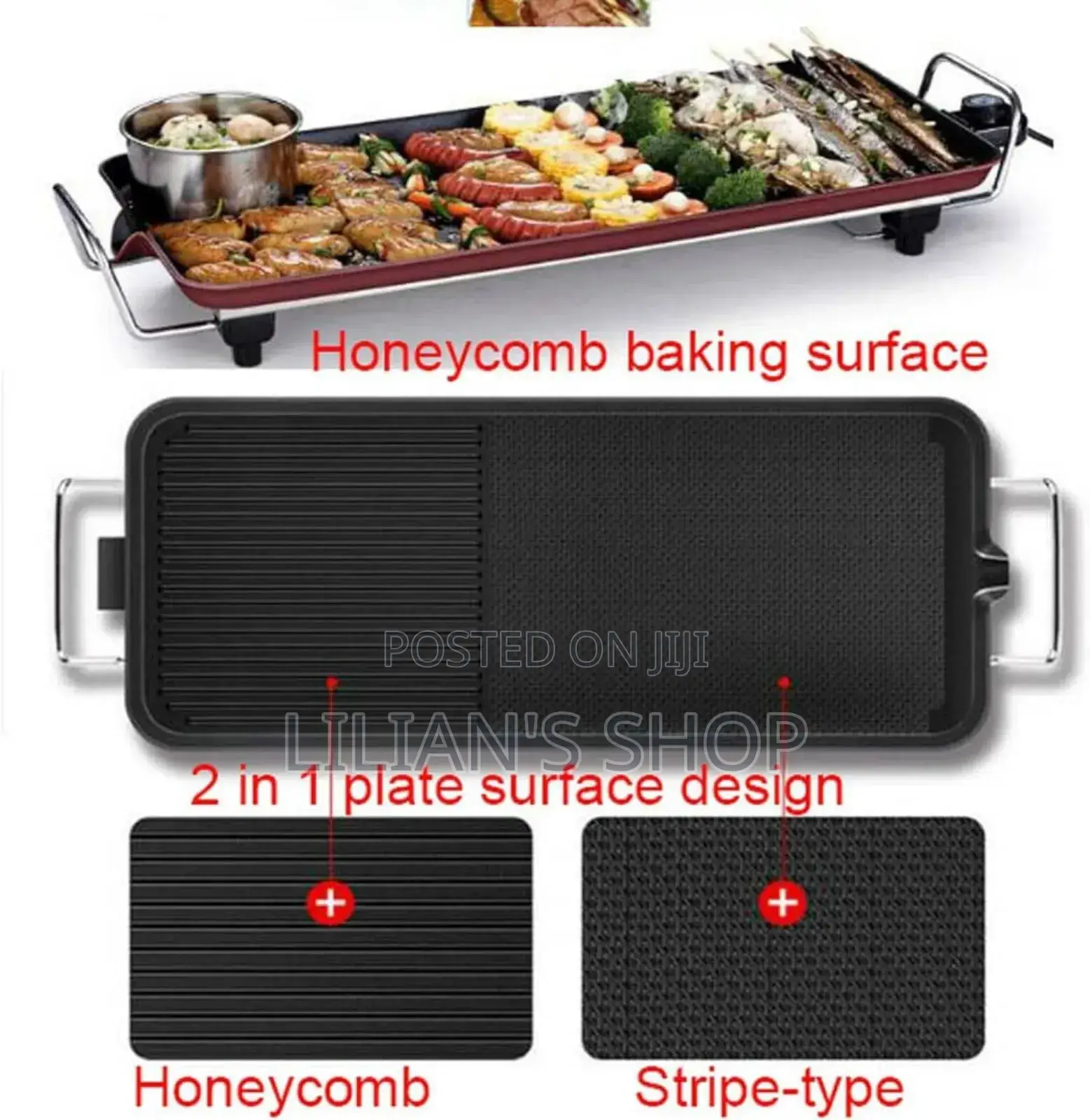 Winning Star 2in1 Electric Grill Pan