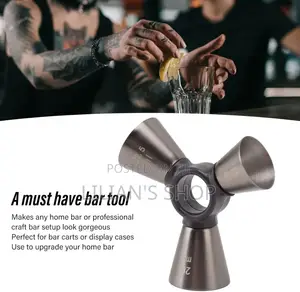 Stainless Steel 3-End Bar Measuring Cup