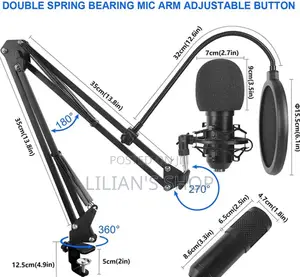 Sound Card Kit Condenser Microphone Set