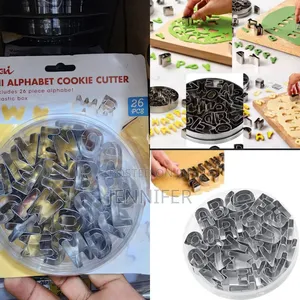 26pcs Stainless Steel Alphabet Cookie Cutters