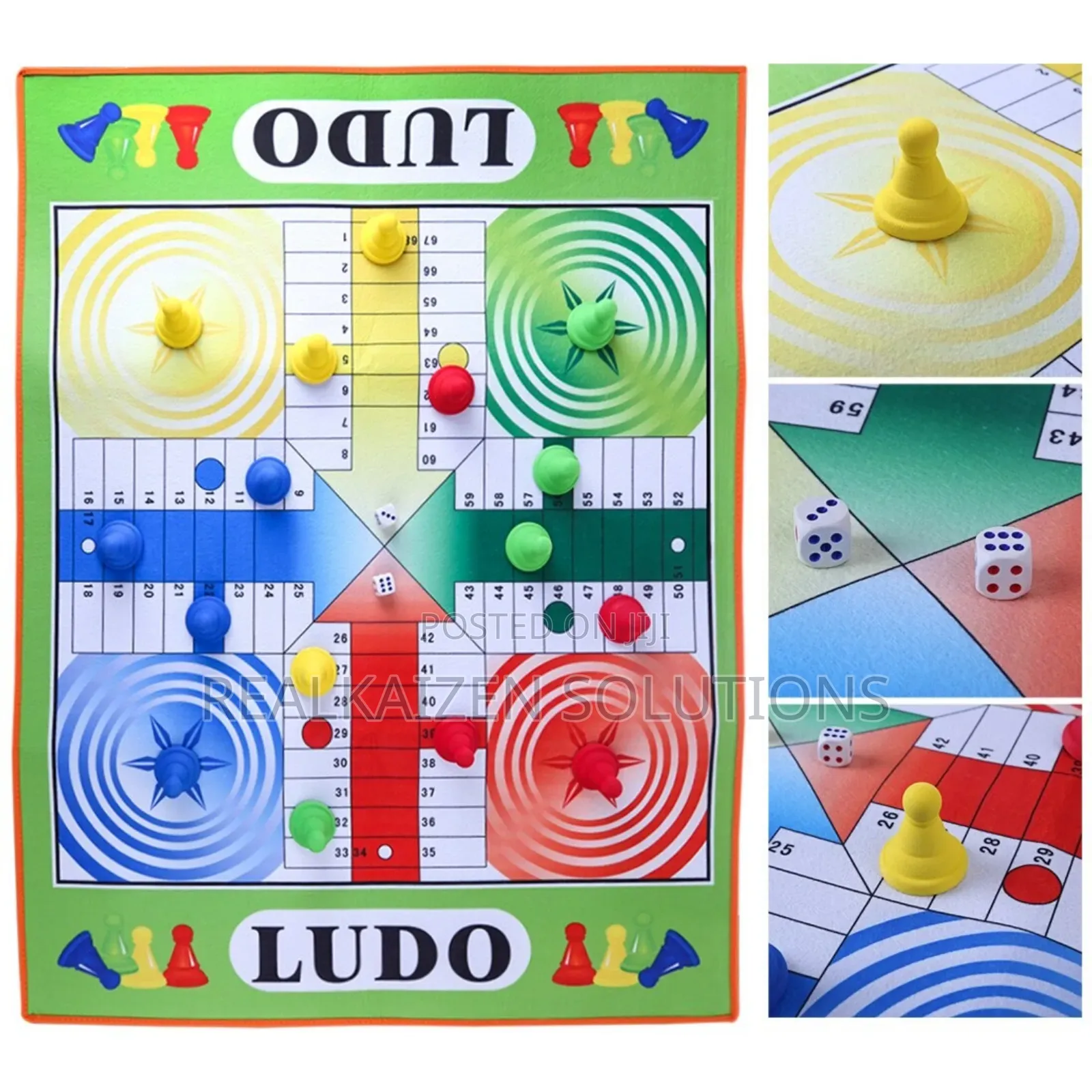 Giant Ludo Chess Game Play Mat for Children and Adults