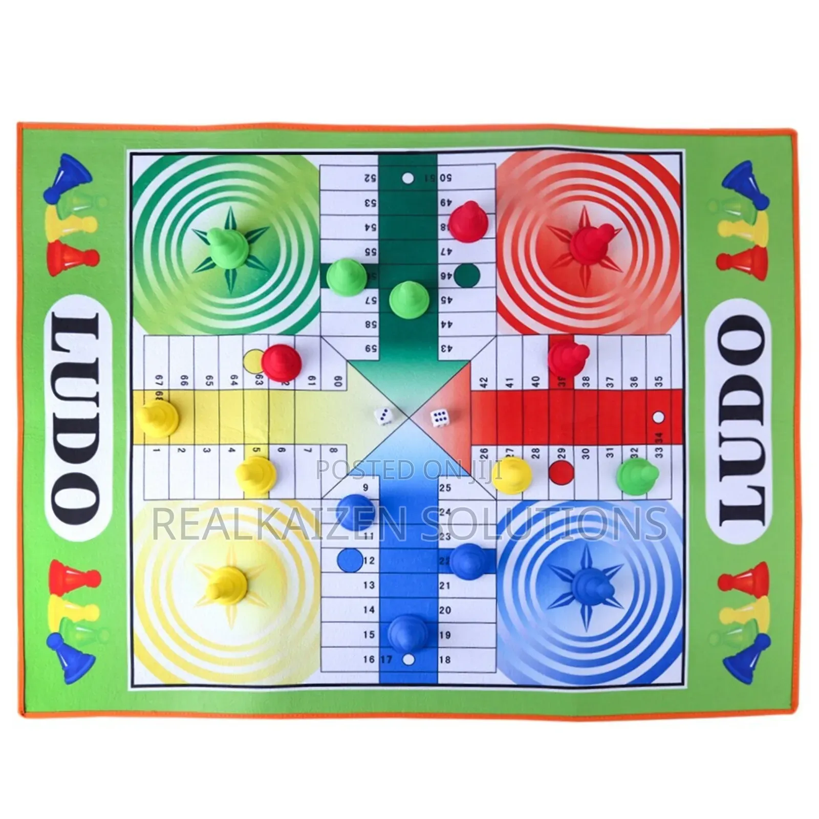 Giant Ludo Chess Game Play Mat for Children and Adults