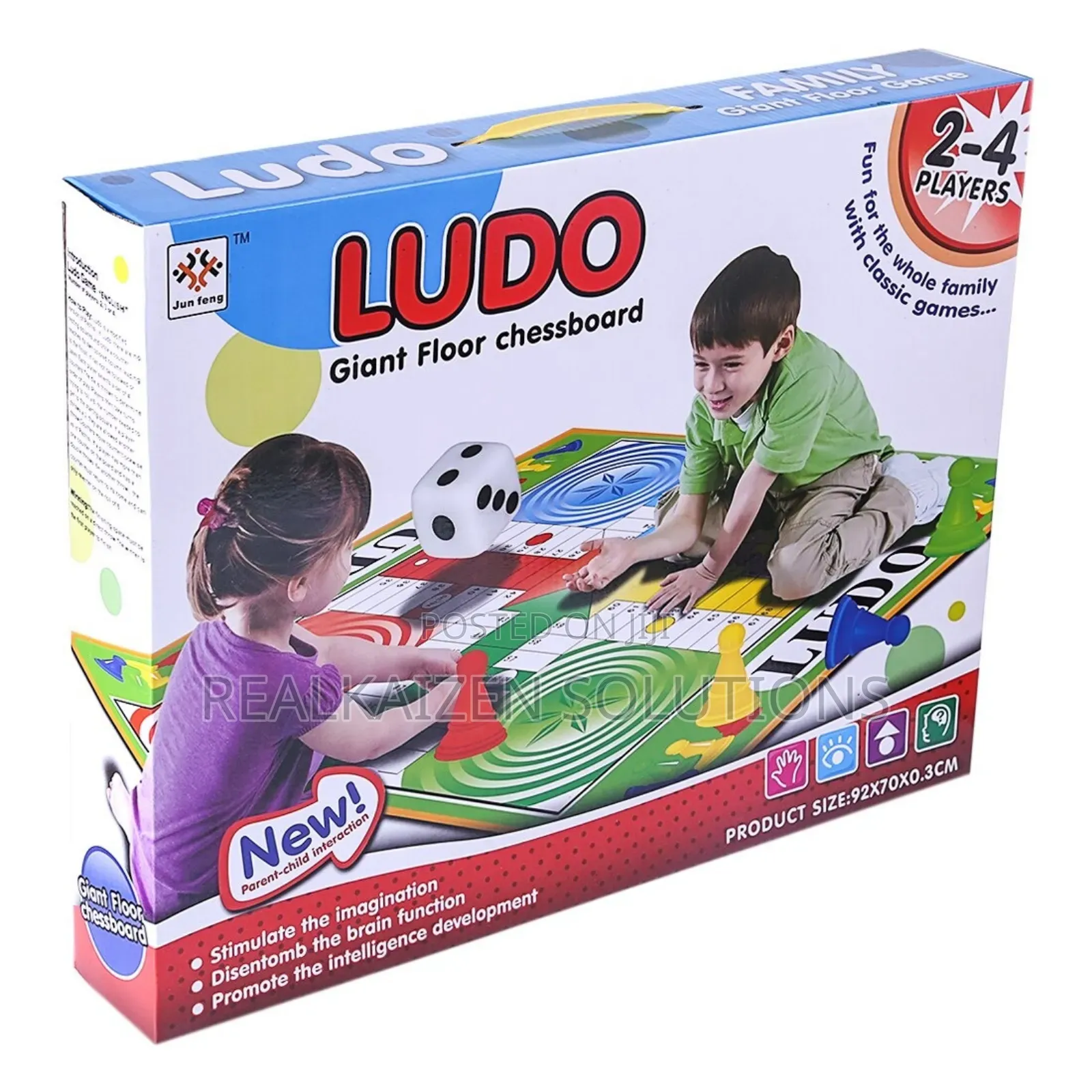 Giant Ludo Chess Game Play Mat for Children and Adults