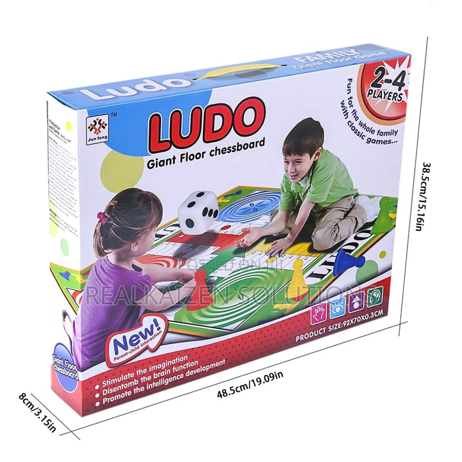 Giant Ludo Chess Game Play Mat for Children and Adults