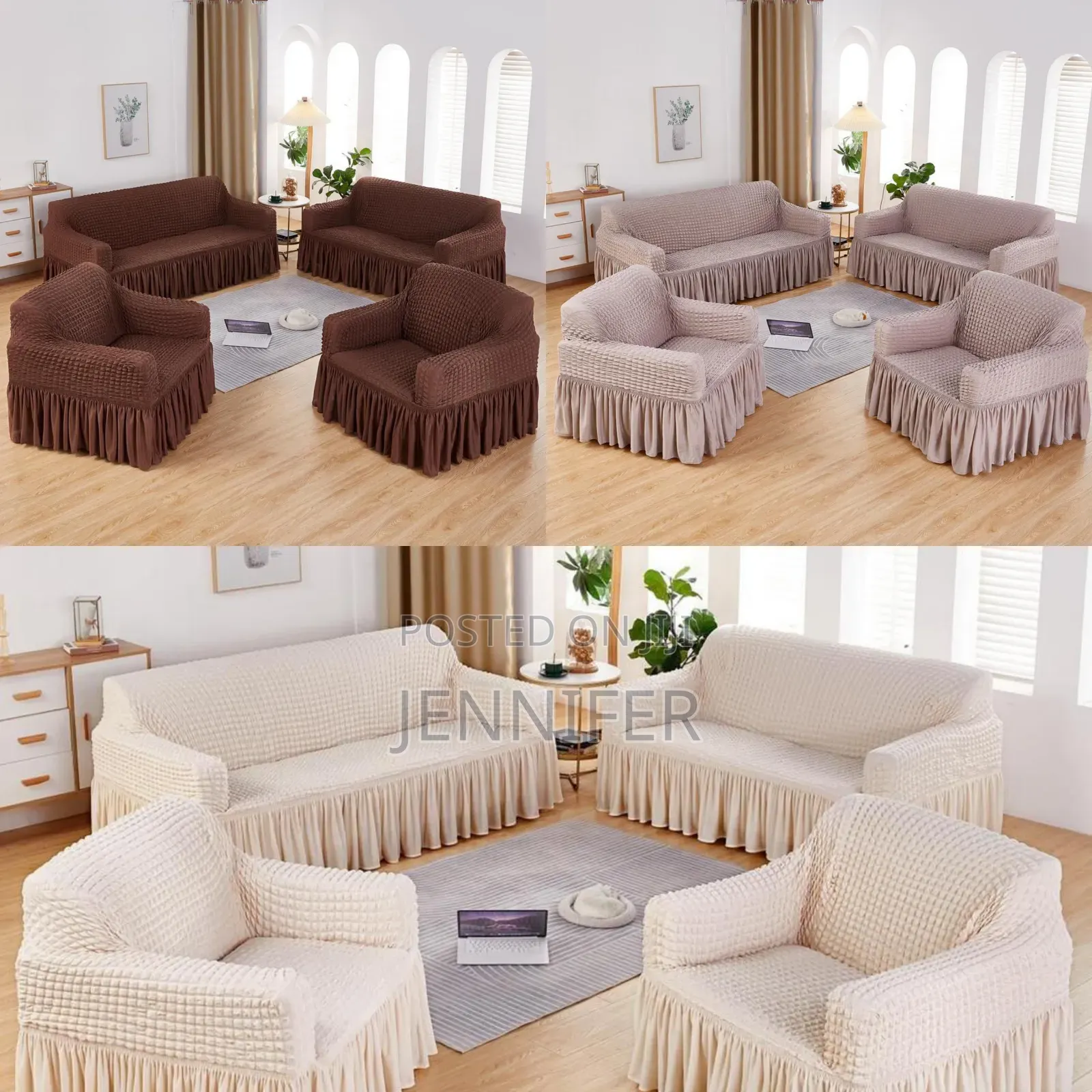 3:1:1 Washable Skirt Style Sofa Covers