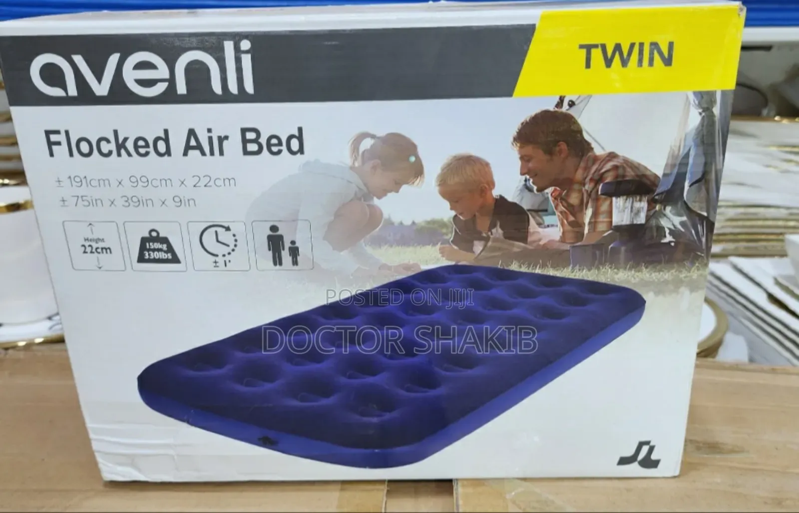 New Avenli Twin Size 3 by 6 Air Mattress