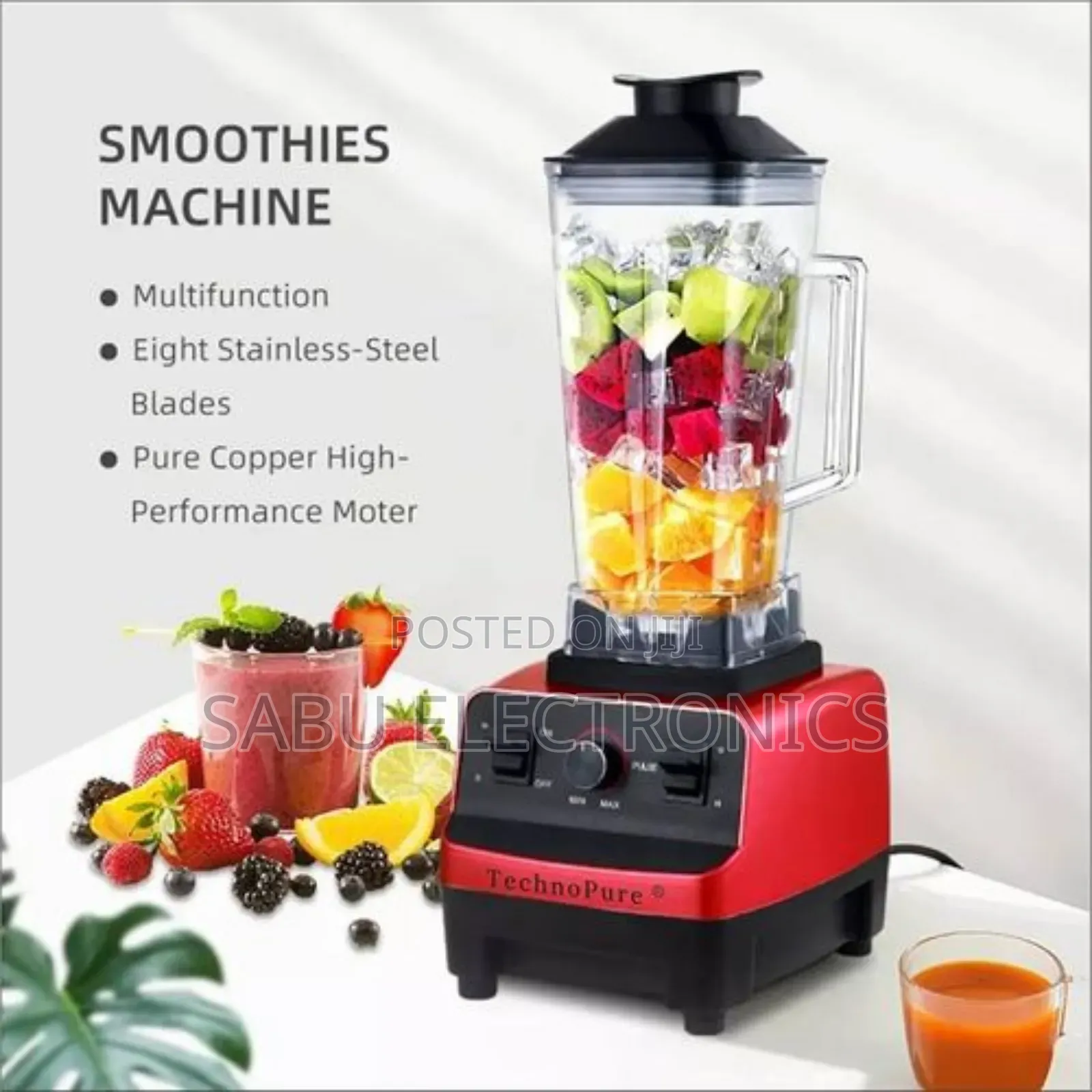 Hoffmans 2 In1 Commercial Electric Blender