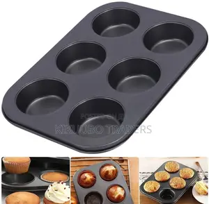 6 Cups Nonstick Muffin Cupcake Tray