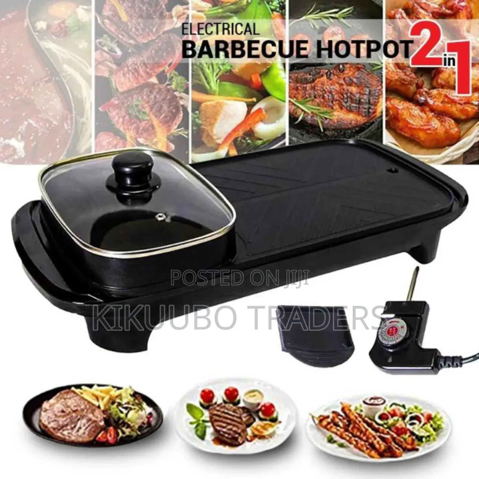 2in1 Electric BBQ Grill With Hot Pot