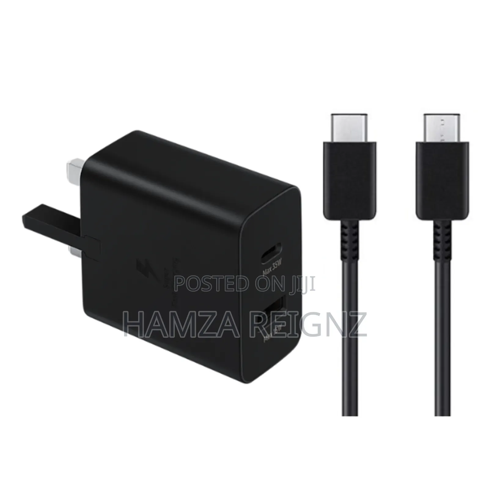 Samsung 35w Pd Adapter Usb-C Usb-a and Type-C to C Cable