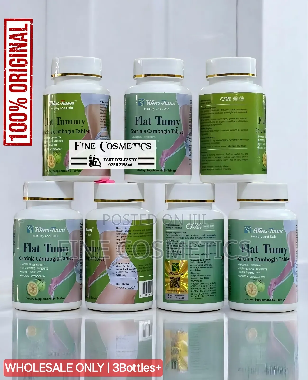Flat Tummy Tablets Fat Burner Tumy Waist Slimming Weight Loss 60 Pills