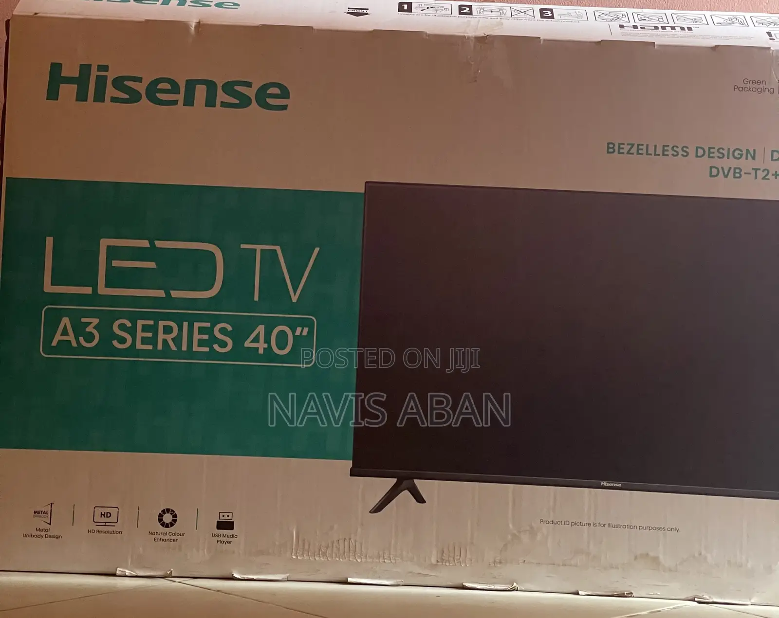 Hisense 40 Inches Digital Frameless With Free To Air