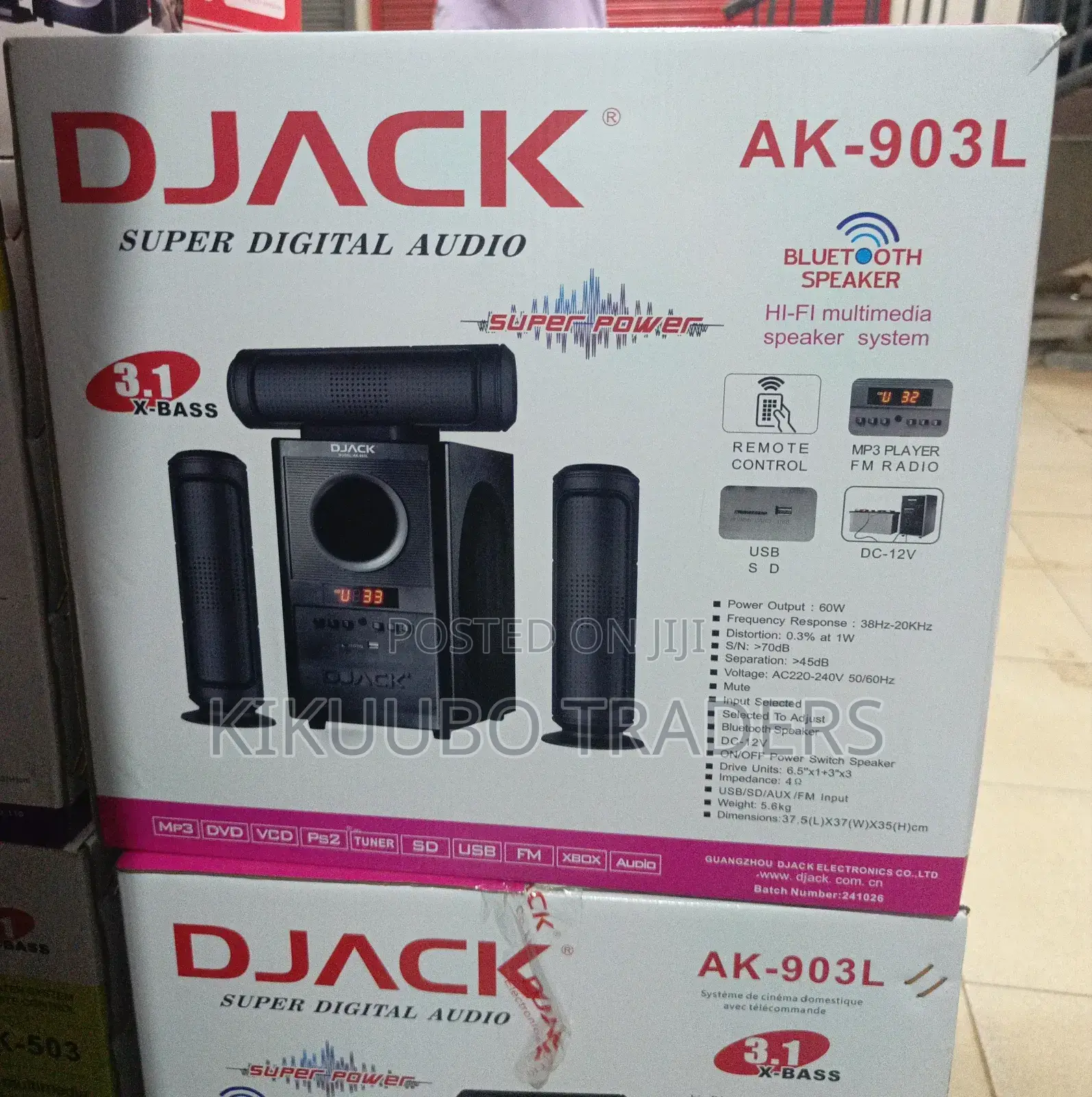 Djack Dj-903 Bluetooth Sub Woofer