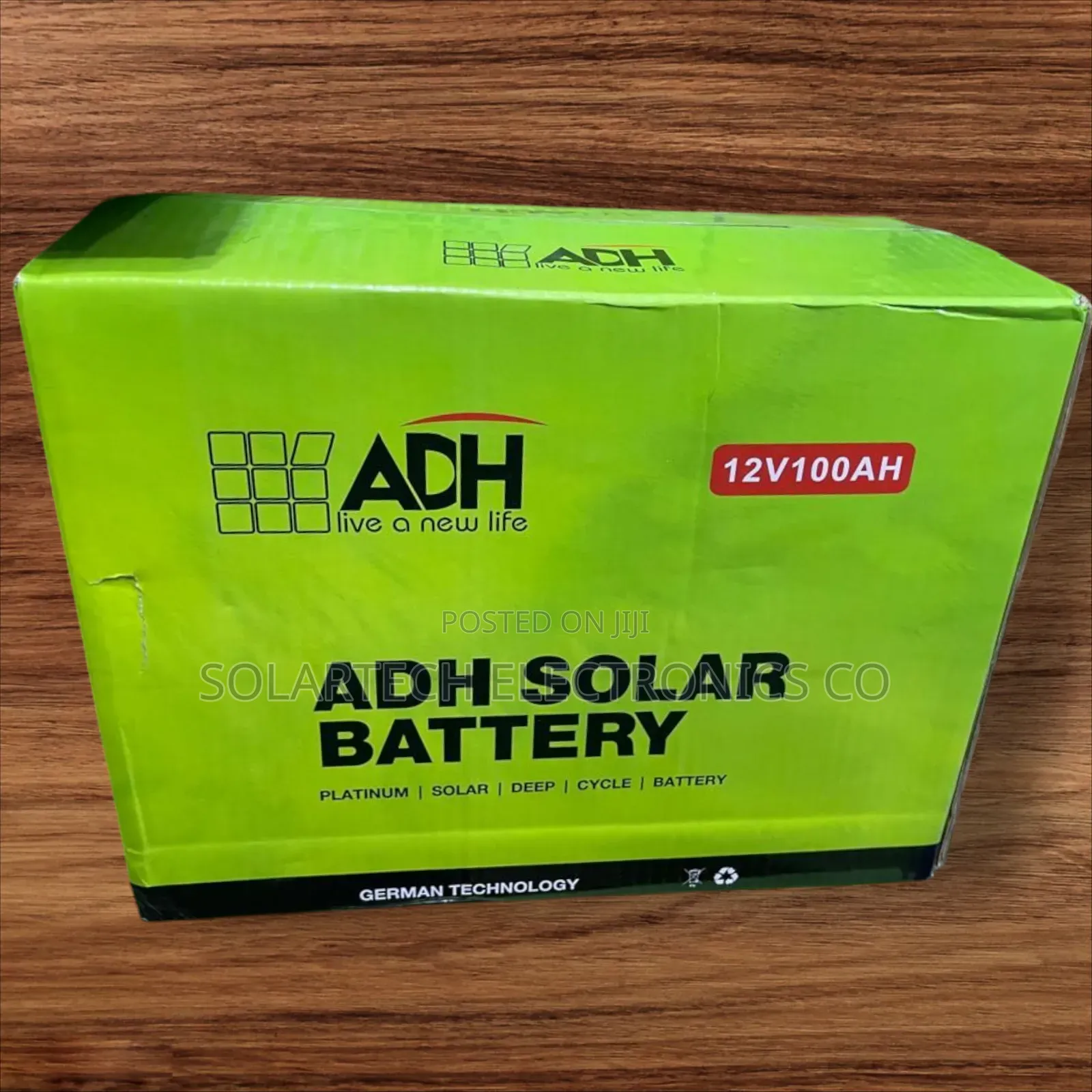 100 Ah Durable Adh Solar Powder Battery Ckap
