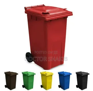 New 240l Plastic Outdoor Waste Bin With Wheels
