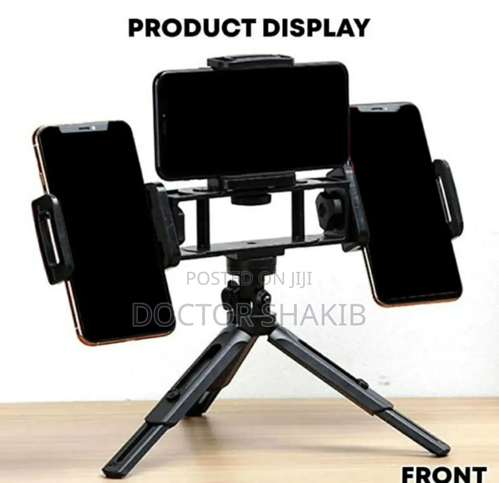 Adjustable 3 in 1 Tripod Photography With 3 Phone Holders