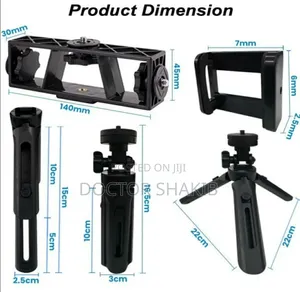 Adjustable 3 in 1 Tripod Photography With 3 Phone Holders