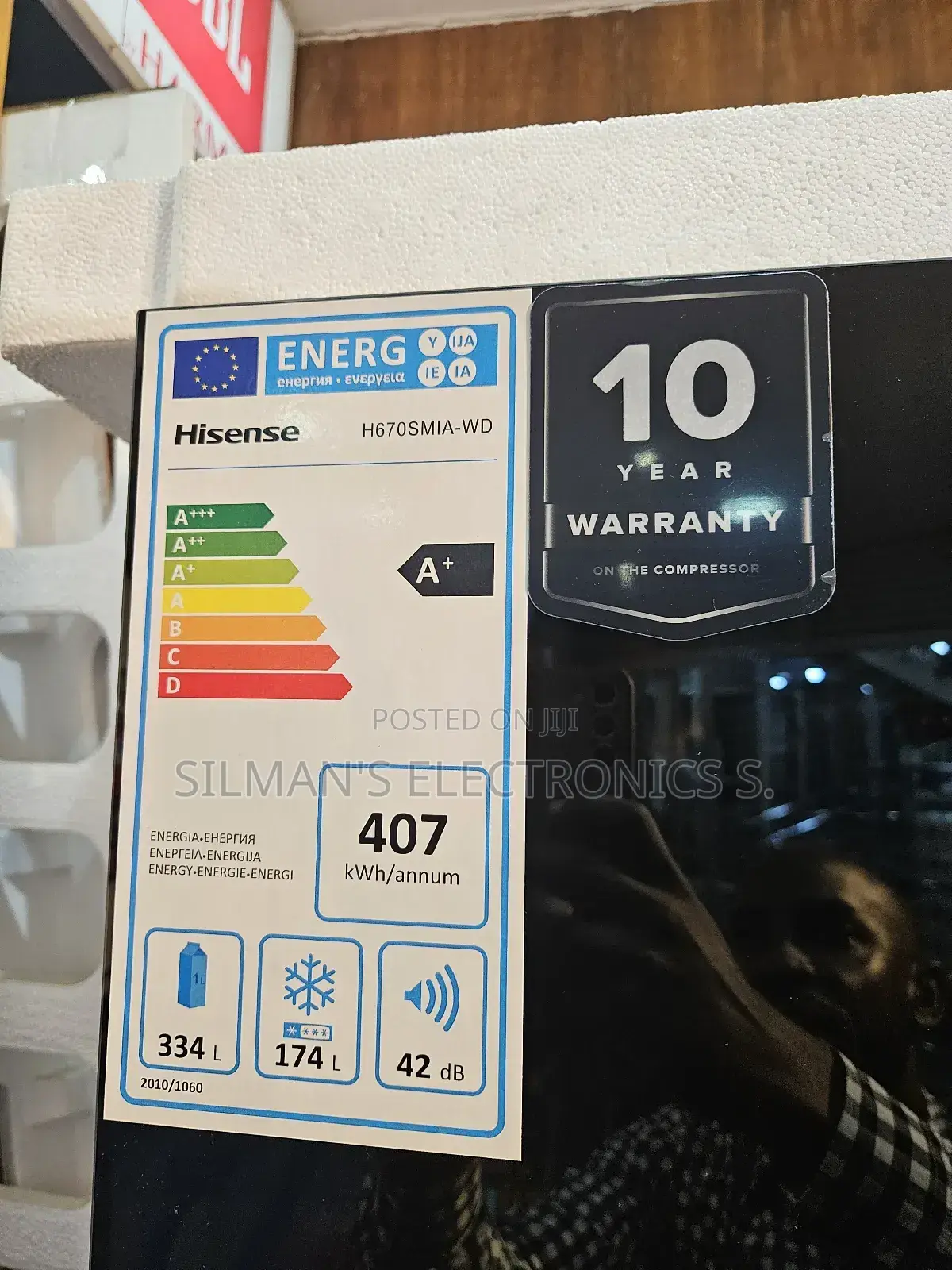 Side by Side High End Hisense 670 Litre Fridge