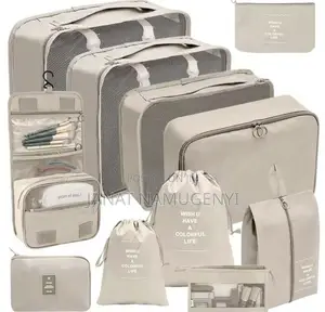 Cream 11 Piece Packing Bags