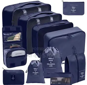 Navy Blue 11 Piece Packing Bags